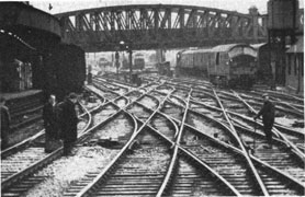 Paddington approaches, all single and double slips with identical crossing angles. 