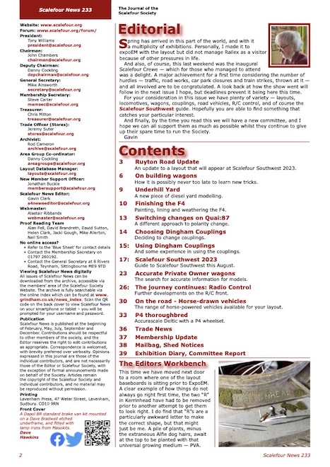 Issue 233 Scalefour News contents image