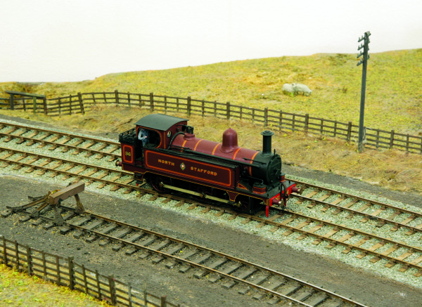 Model
											 locomotive side on view
